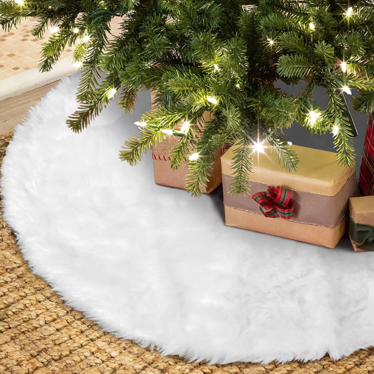 BUYEFIC Faux Fur Tree Skirt Wayfair Canada